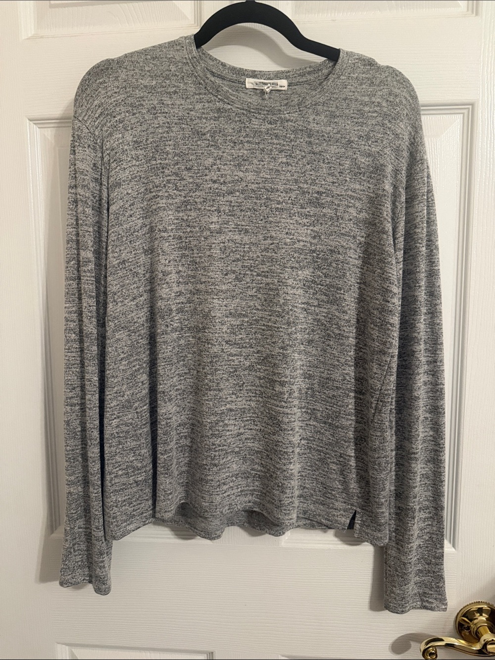 Rag & Bone The Knit Long Sleeve T-Shirt Sz XS Heather Gray